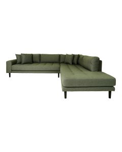 Kampinė sofa „Lido“ – alyvuogių žalia, dešinė