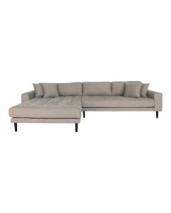 Kampinė sofa „Lido“ – akmens, kairė