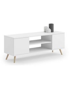 TV spintelė „FOCUS“, 155 cm, balta