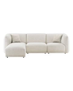 Kampinė sofa „Noor“ – kreminė, kairė