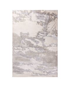 Pilkų ir sidabrinių atspalvių kilimas „Debrena“, 160 × 230 cm – vaizdas iš viršaus