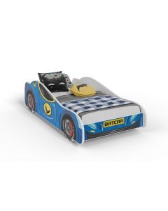 Vaikiška lova „BATCAR“ su čiužiniu, 160 × 80 cm, įvairiaspalvė