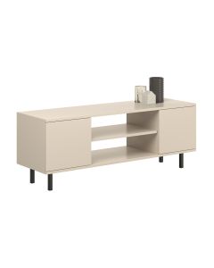 TV spintelė „FOCUS“, 135 cm, juodos kojelės, kašmyro