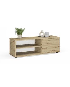 TV spintelė „VIVA“, 110 cm, plastikinės kojelės, ąžuolo „Artisan“ dekoras