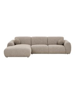 Kampinė sofa „Clyde“ – akmens pilka, kairė