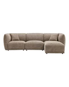 Kampinė sofa „Noor“ – ruda, dešinė