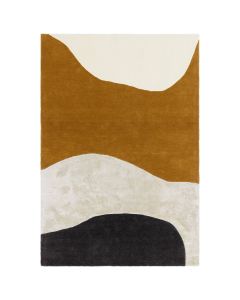 Ochros atspalvių kilimas „Okrava“, 200 × 300 cm – vaizdas iš viršaus