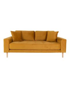 2,5 vietų sofa „Lido“ – garstyčių geltona