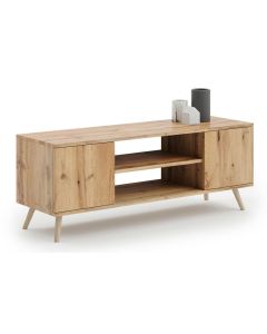 TV spintelė „FOCUS“, 155 cm, auksinio ąžuolo „Craft“ dekoras