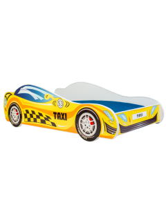 Vaikiška lova „TAXI“ su čiužiniu, 140 × 70 cm, įvairiaspalvė