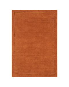 Terakotos spalvos kilimas „Tervena“, 120 × 170 cm – vaizdas iš viršaus
