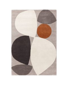 Pilkų atspalvių kilimas „Pavora“, 160 × 230 cm – vaizdas iš viršaus