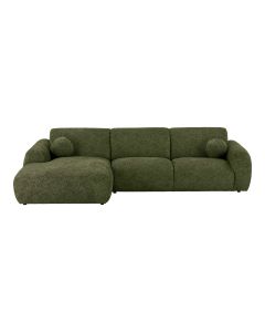 Kampinė sofa „Clyde“ – alyvuogių žalia, kairė