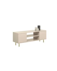 TV spintelė „FOCUS“, 155 cm, auksinės kojelės, kašmyro
