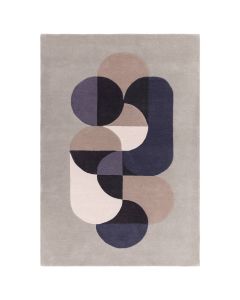 Šviesiai pilkas kilimas „Pilvena“, 120 × 170 cm – vaizdas iš viršaus