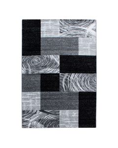 Juodos spalvos kilimas „Palena“, 120 × 170 cm