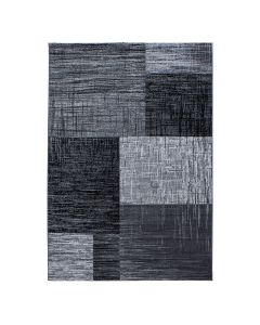 Juodos spalvos kilimas „Rivela“, 160 × 230 cm