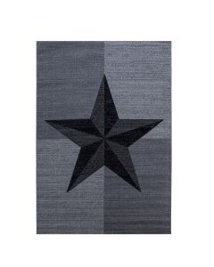 Pilkos spalvos kilimas „Romira“, 120 × 170 cm