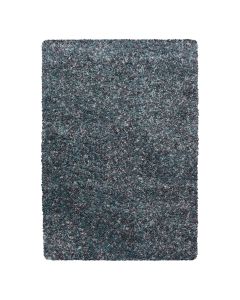 Mėlynos spalvos ilgo plauko kilimas „Enora“, 120 × 170 cm