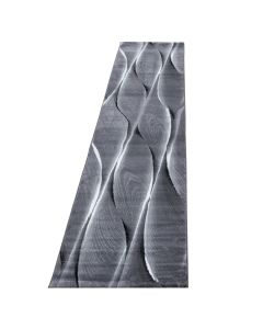 Juodos spalvos kiliminis takas „Ravia“, 80 × 300 cm