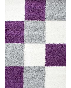 Violetinės spalvos ilgo plauko kilimas „Livana“, 120 × 170 cm