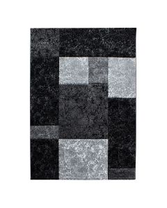 Juodos spalvos kilimas „Havia“, 120 × 170 cm