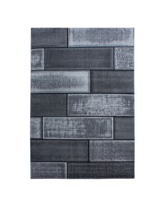 Juodos spalvos kilimas „Selora“, 160 × 230 cm