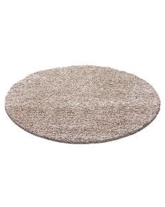 Smėlio spalvos apvalus kilimas „Liora“, Ø 120 cm