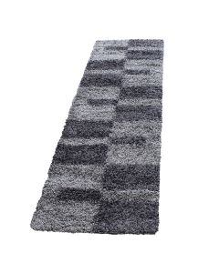 Pilkos spalvos kiliminis takas „Galva“, 80 × 250 cm