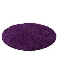 Violetinės spalvos apvalus kilimas „Liora“, Ø 120 cm