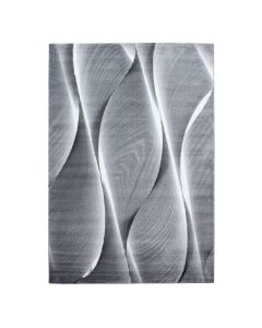 Juodos spalvos kilimas „Ravia“, 120 × 170 cm