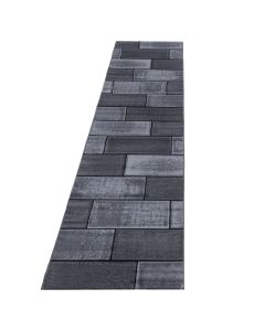 Juodos spalvos kiliminis takas „Selora“, 80 × 300 cm