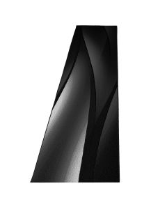 Juodos spalvos kiliminis takas „Stela“, 80 × 300 cm