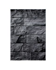 Juodos spalvos kilimas „Poriva“, 120 × 170 cm