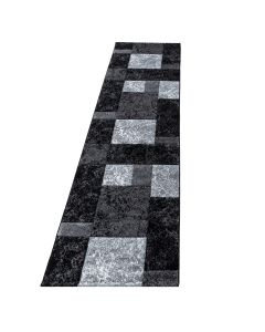 Juodos spalvos kiliminis takas „Havia“, 80 × 300 cm
