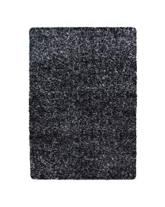 Antracito spalvos ilgo plauko kilimas „Enora“, 120 × 170 cm