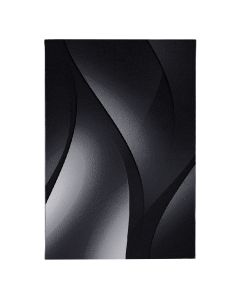 Juodos spalvos kilimas „Stela“, 120 × 170 cm