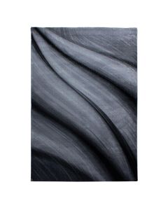 Juodos spalvos kilimas „Pravia“, 120 × 170 cm