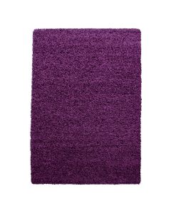 Violetinės spalvos ilgo plauko kilimas „Liora“, 100 × 200 cm