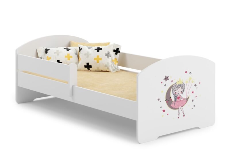 Vaikiška lova Miegančioji gražuolė 140 × 70 cm su čiužiniu