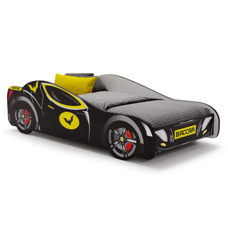Vaikiška lova automobilis 140 × 70 cm su čiužiniu