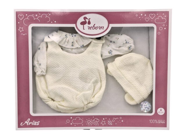 Arias lėlės kūdikio rūbeliai, 45 cm