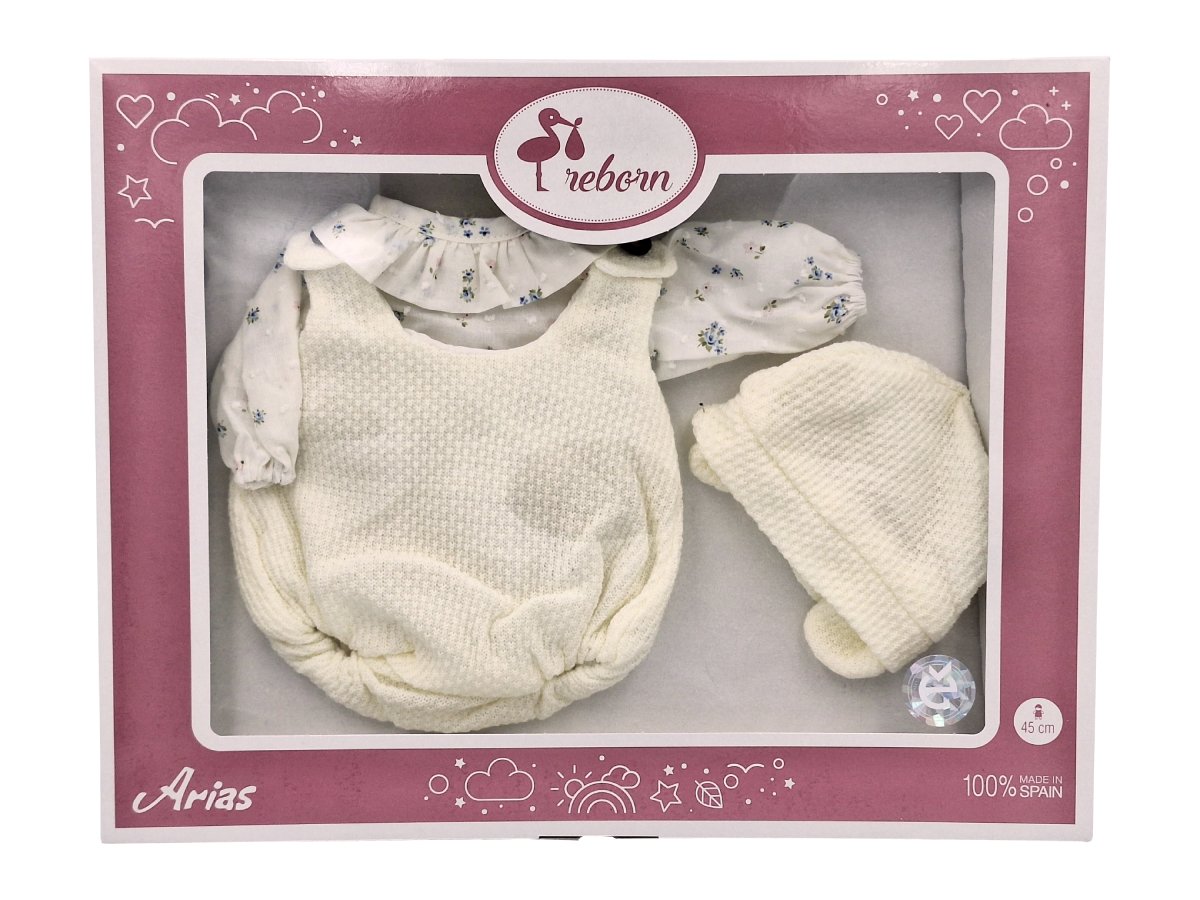 Arias lėlės kūdikio rūbeliai, 45 cm