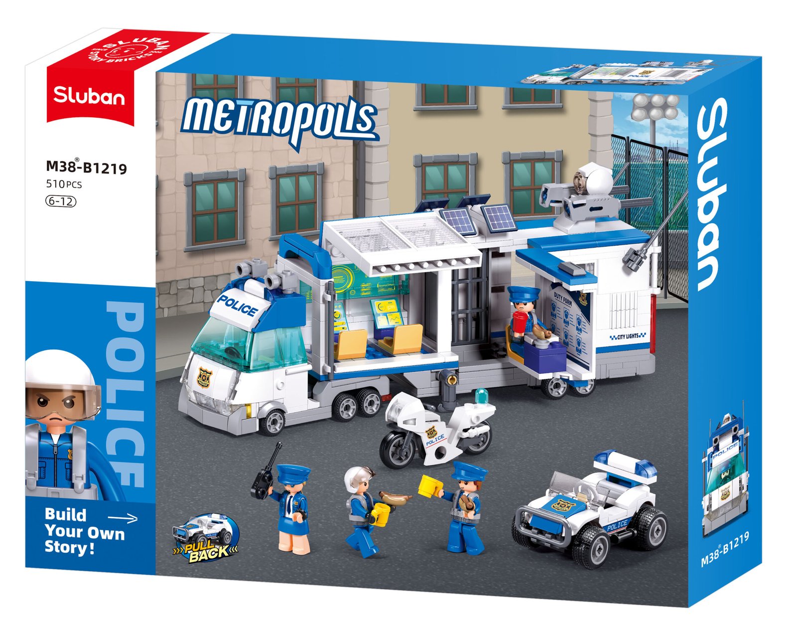 Sluban konstruktorius, specialus vadavimo policijos automoblis, 510 det.