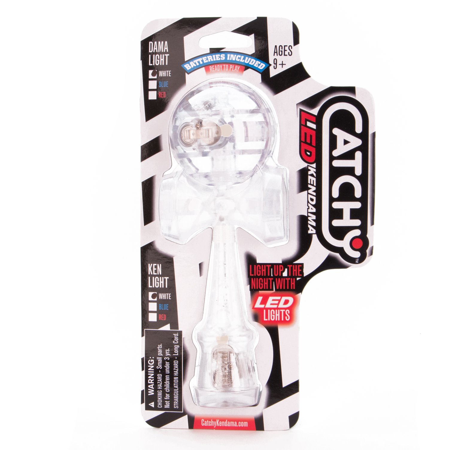Kendama baltas, plastikinis su LED - Image 2