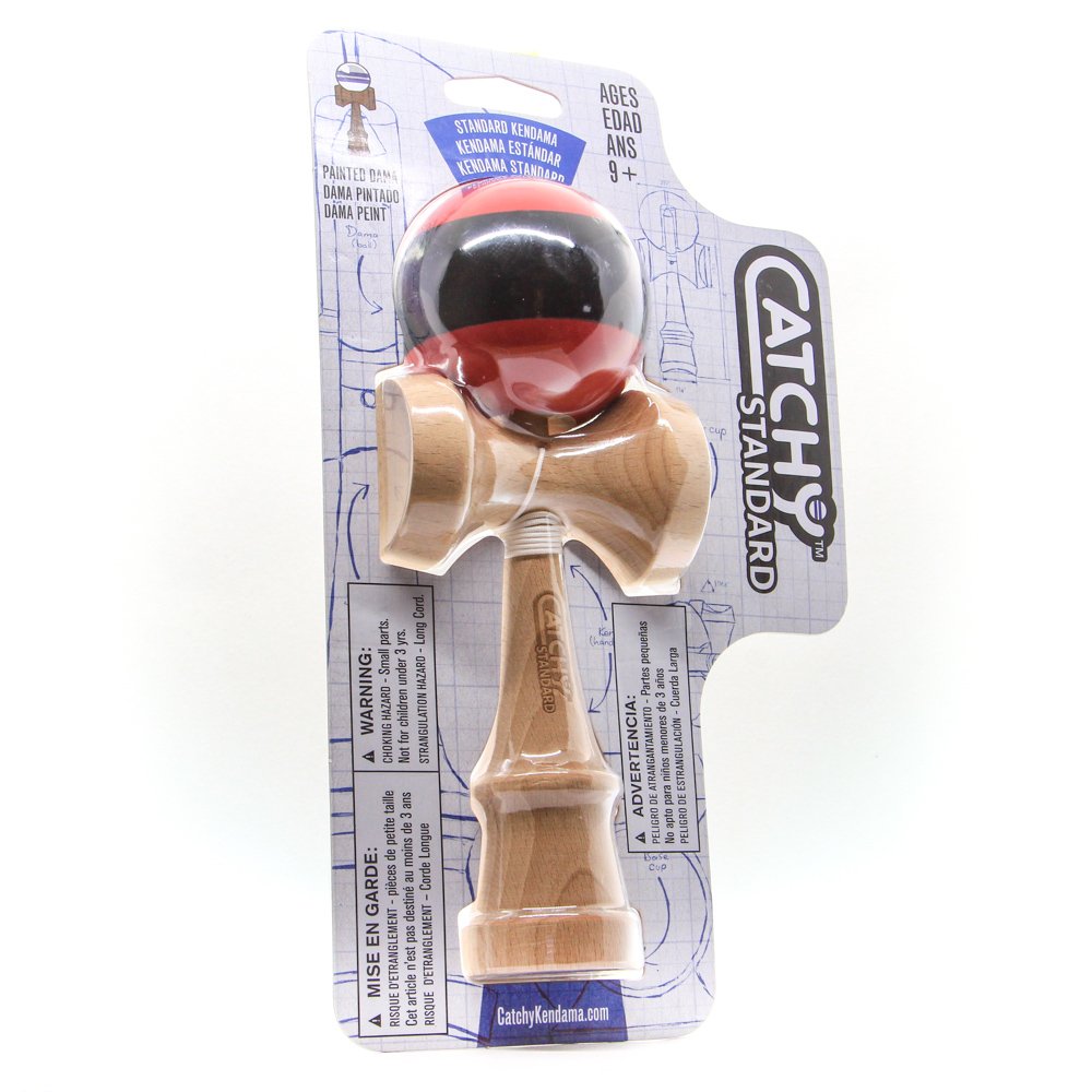 Kendama žaislas, medinis/raudonas - Image 4