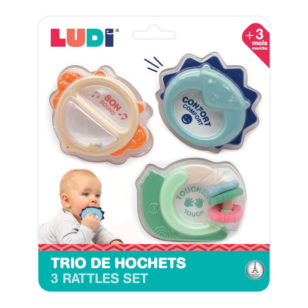 LUDI kūdikio barškučių rinkinys Trio - Image 2