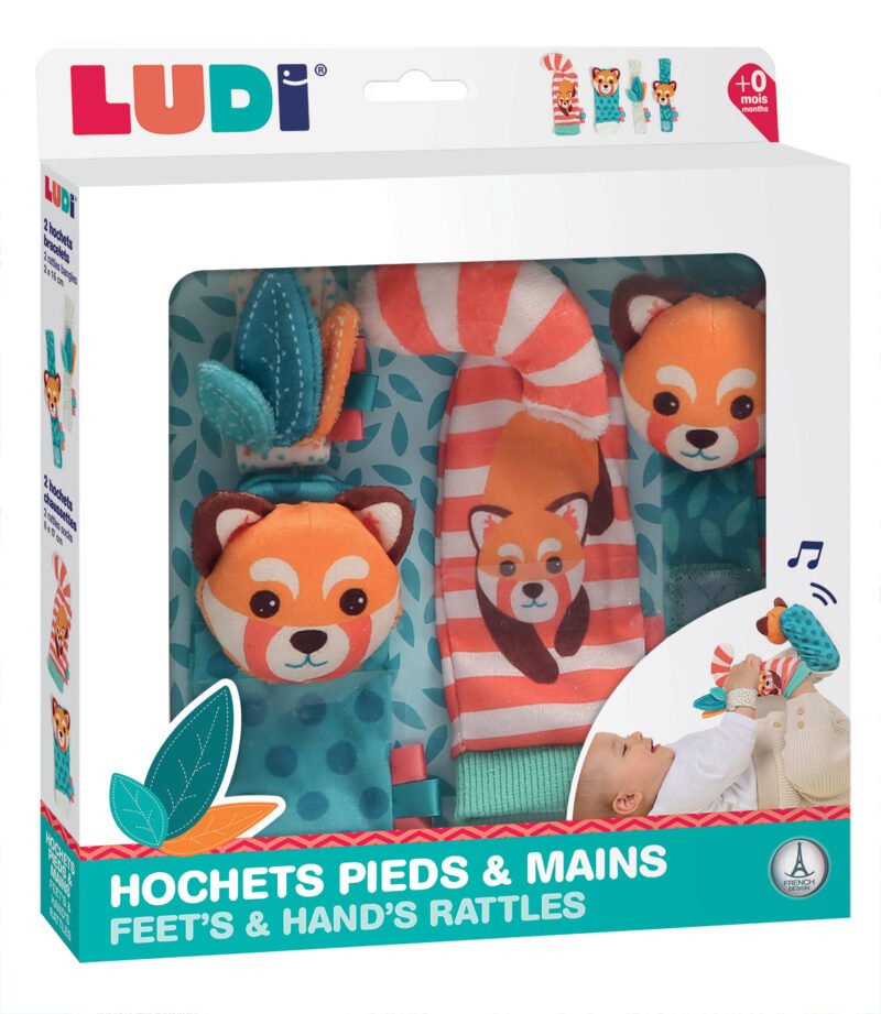 LUDI pėdų ir rankų barškučių rinkinys
