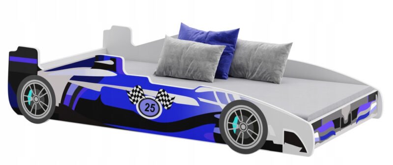 Vaikiška lova Automobilis 160 × 80 cm su čiužiniu