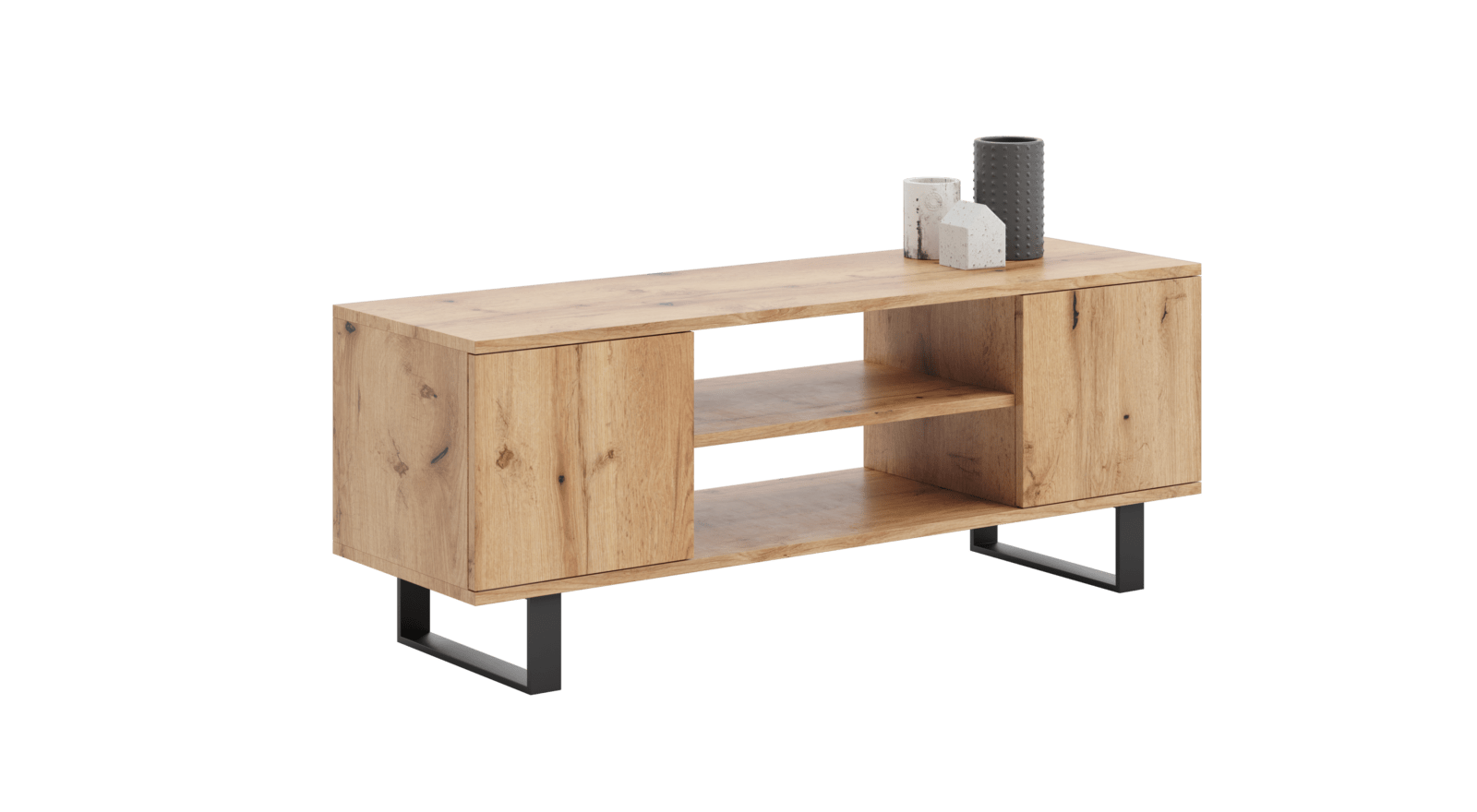 TV spintelė FOCUS 135 cm, ąžuolo spalvos